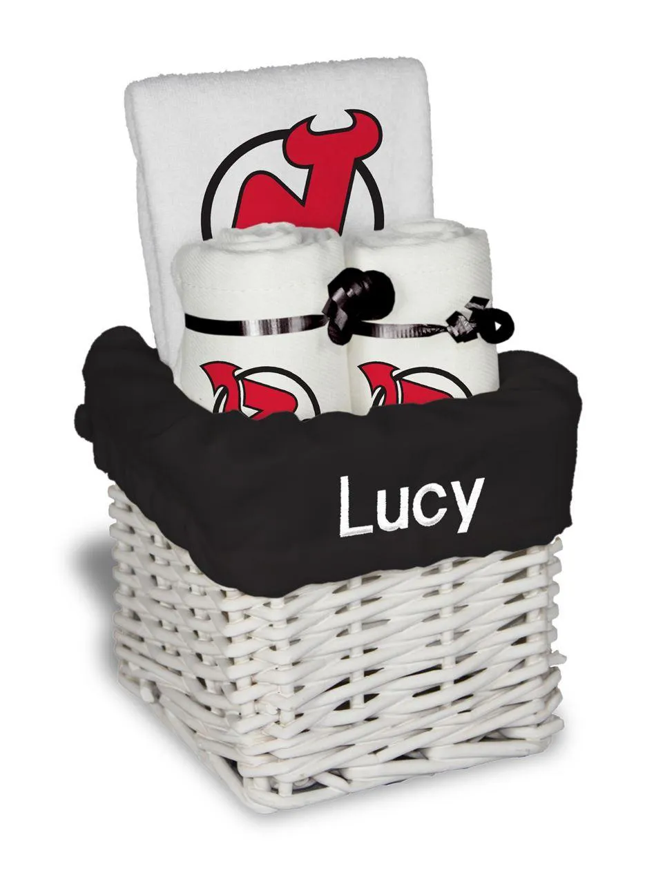 Personalized New Jersey Devils Small Basket - 4 Items