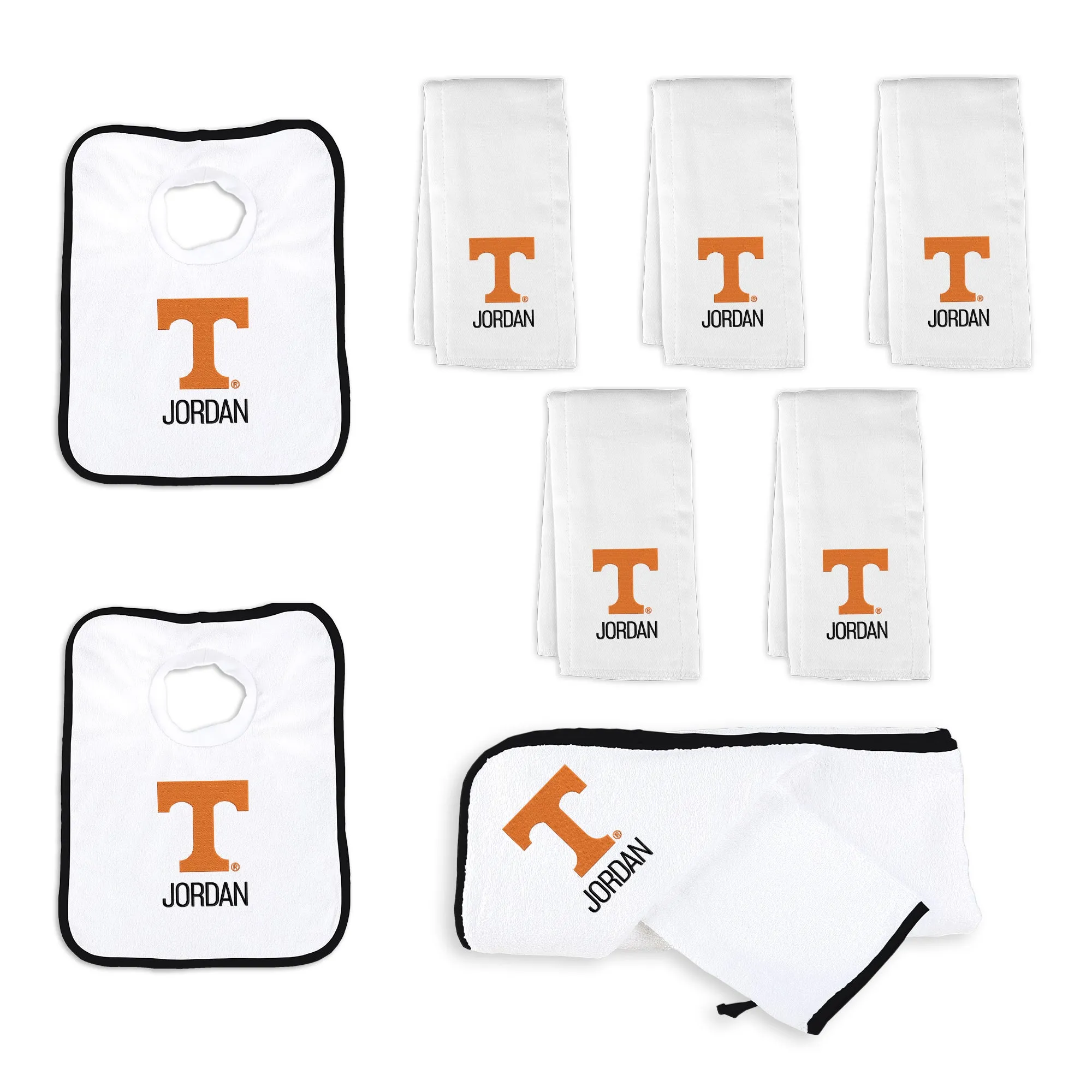 Personalized Tennessee Volunteers Large Basket - 9 Items