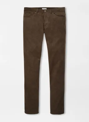 Peter Millar Superior Soft Corduroy Five-Pocket Pant-Espresso