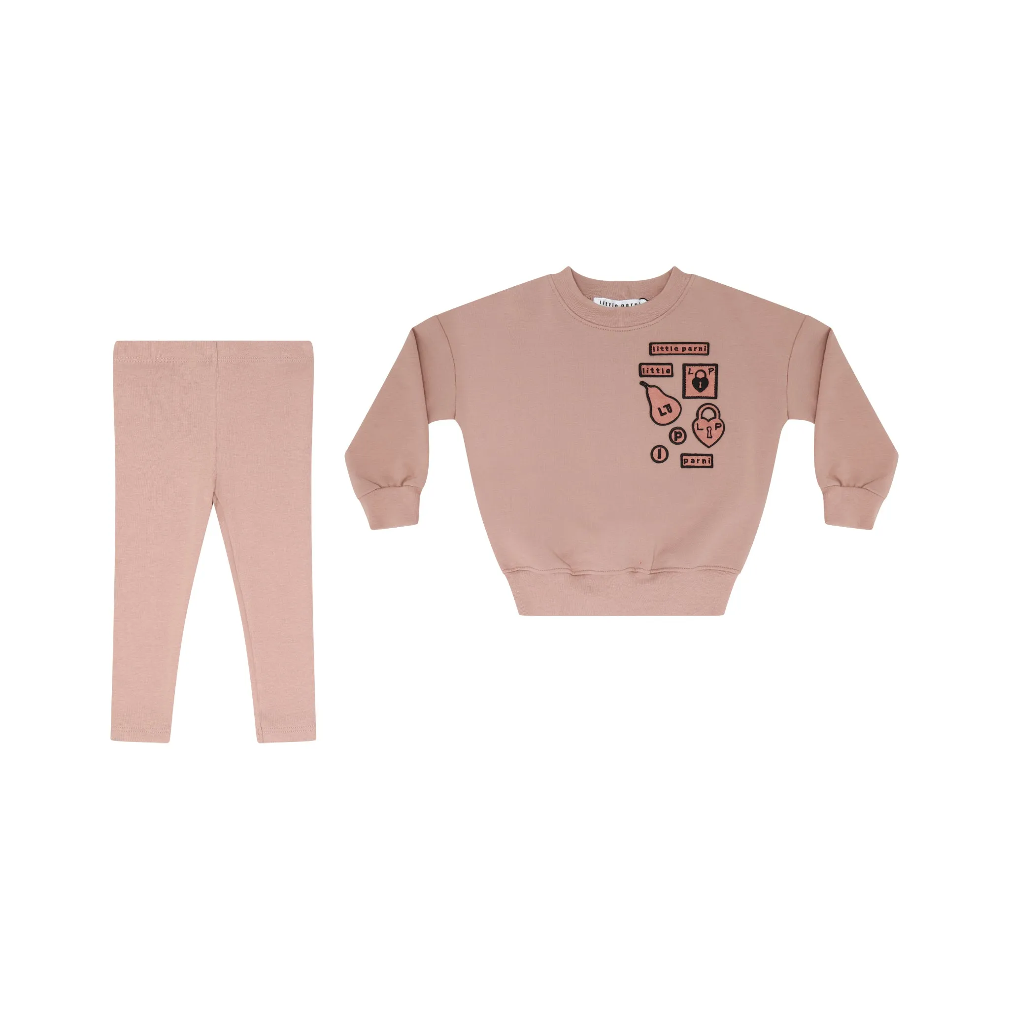 Pink Baby Multipatch Leggings Outfit