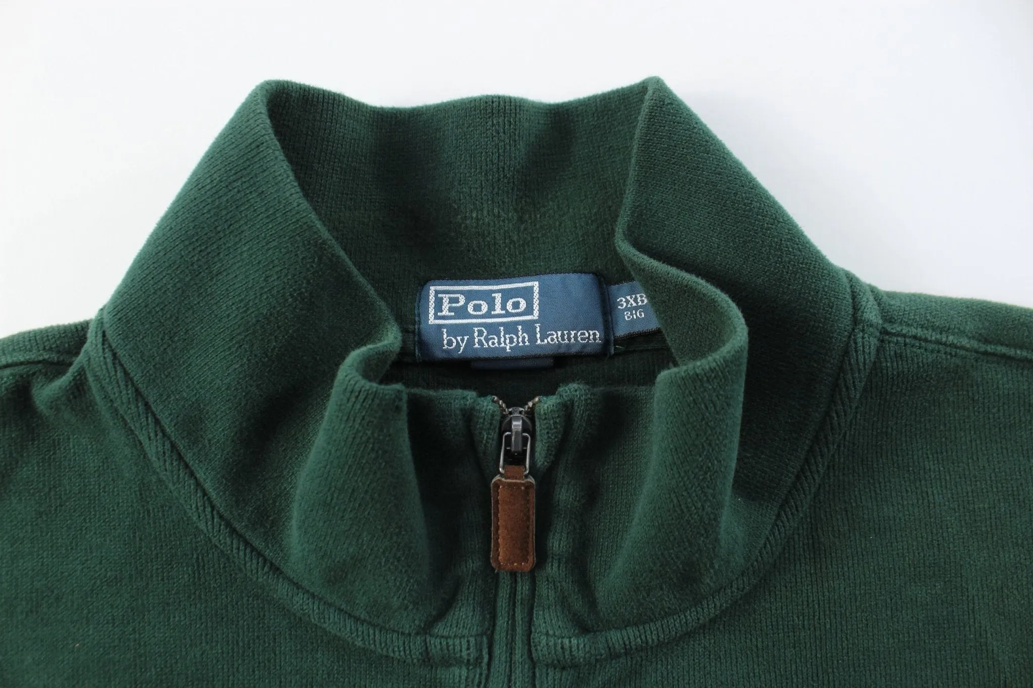 Polo by Ralph Lauren Green Quarter Zip Sweater