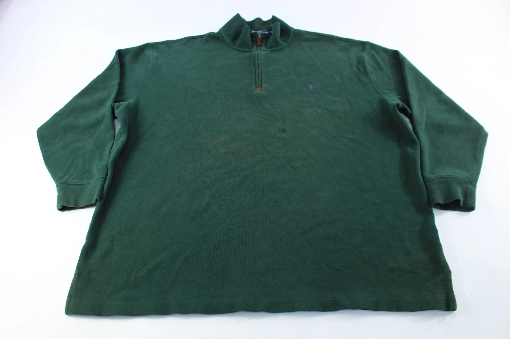 Polo by Ralph Lauren Green Quarter Zip Sweater