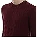 Polo Ralph Lauren Men Pony Cable Knit Crewneck Sweaters Burgundy Red XXLarge