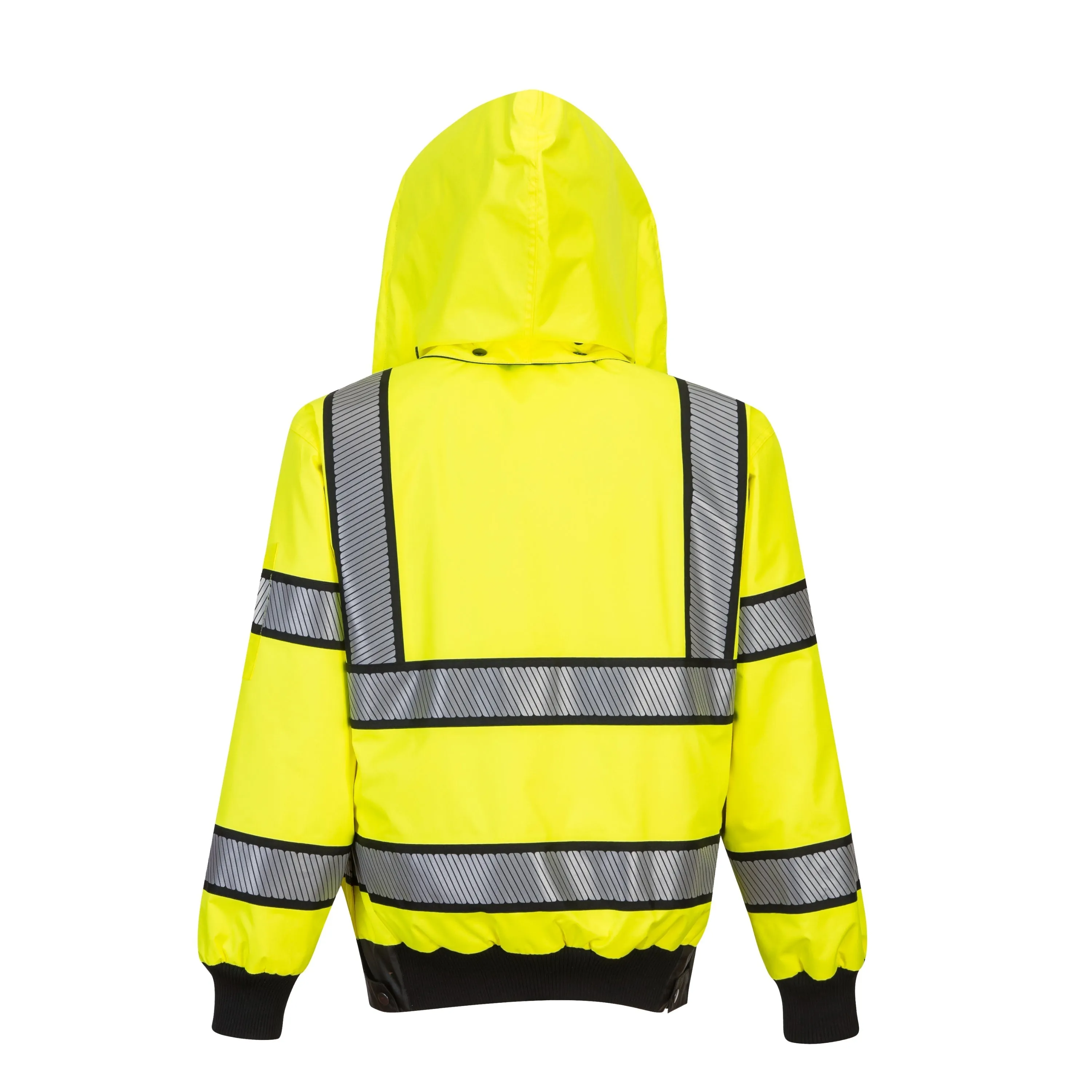 PORTWEST® Reversible Hi Vis Winter Bomber Jacket - Waterproof - ANSI Class 3 - UH449