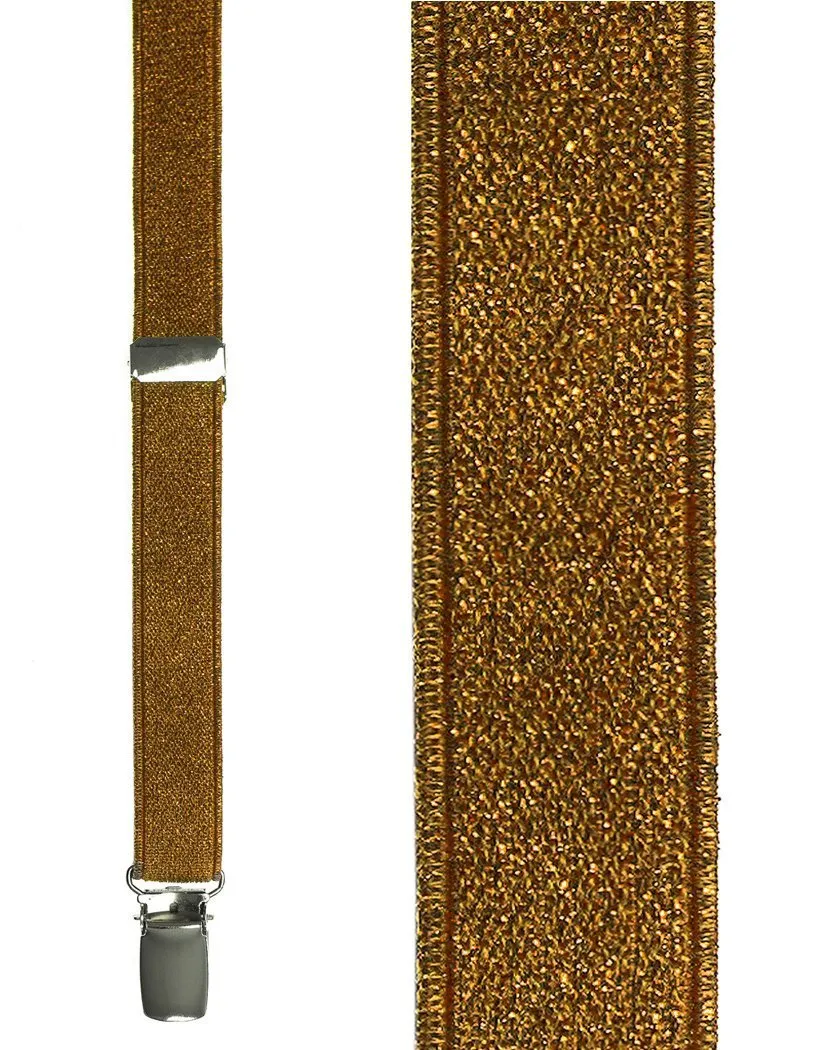 "Copper Broadway Glitter" Suspenders