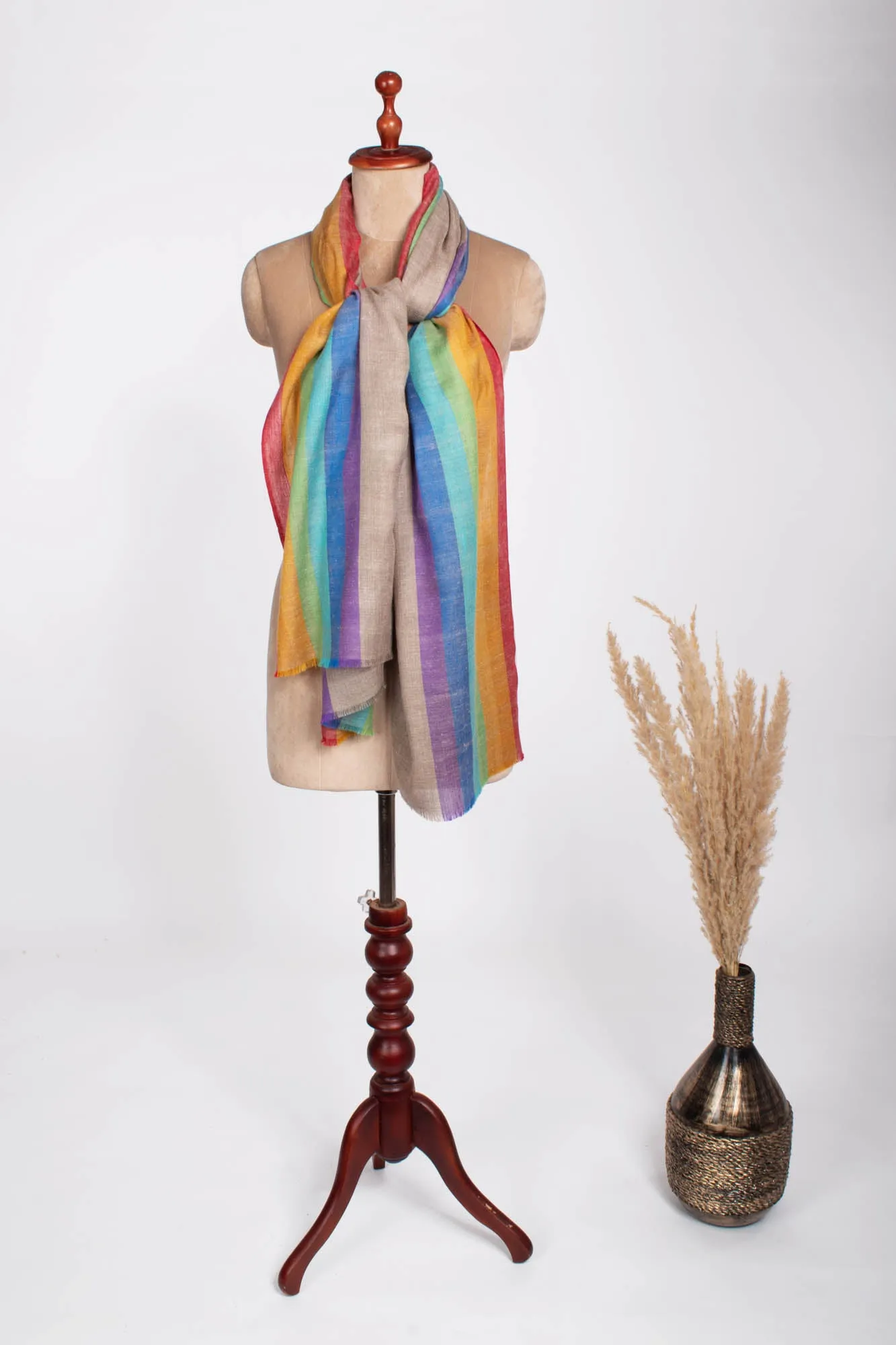 Rainbow Pashmina Scarf - SKYLINE