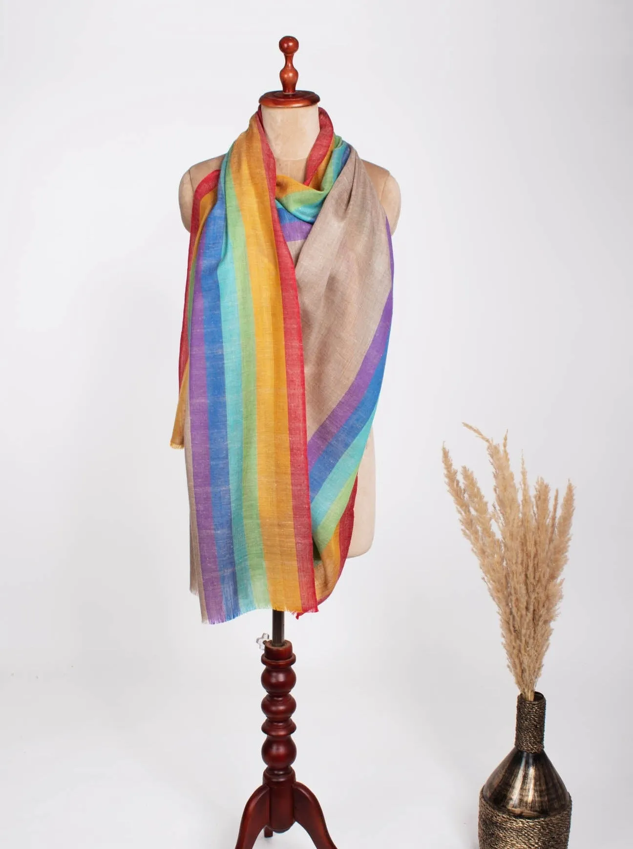 Rainbow Pashmina Scarf - SKYLINE