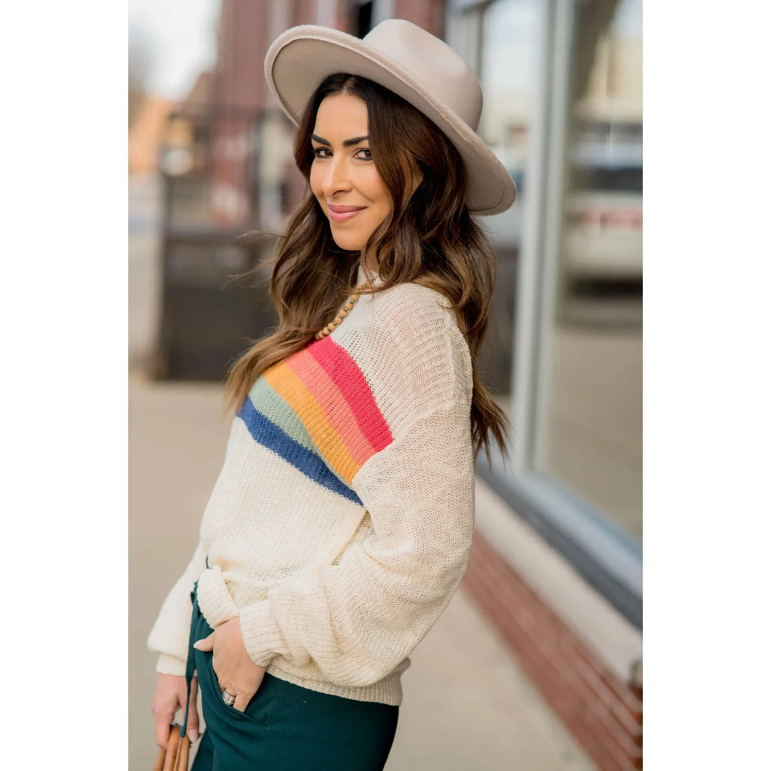 Rainbow Stripe Sweater