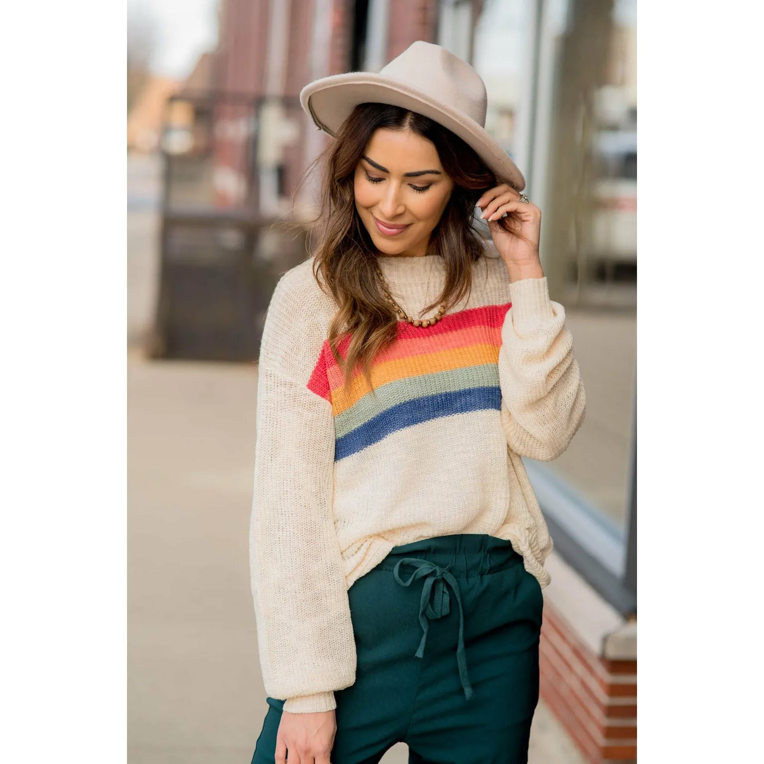 Rainbow Stripe Sweater