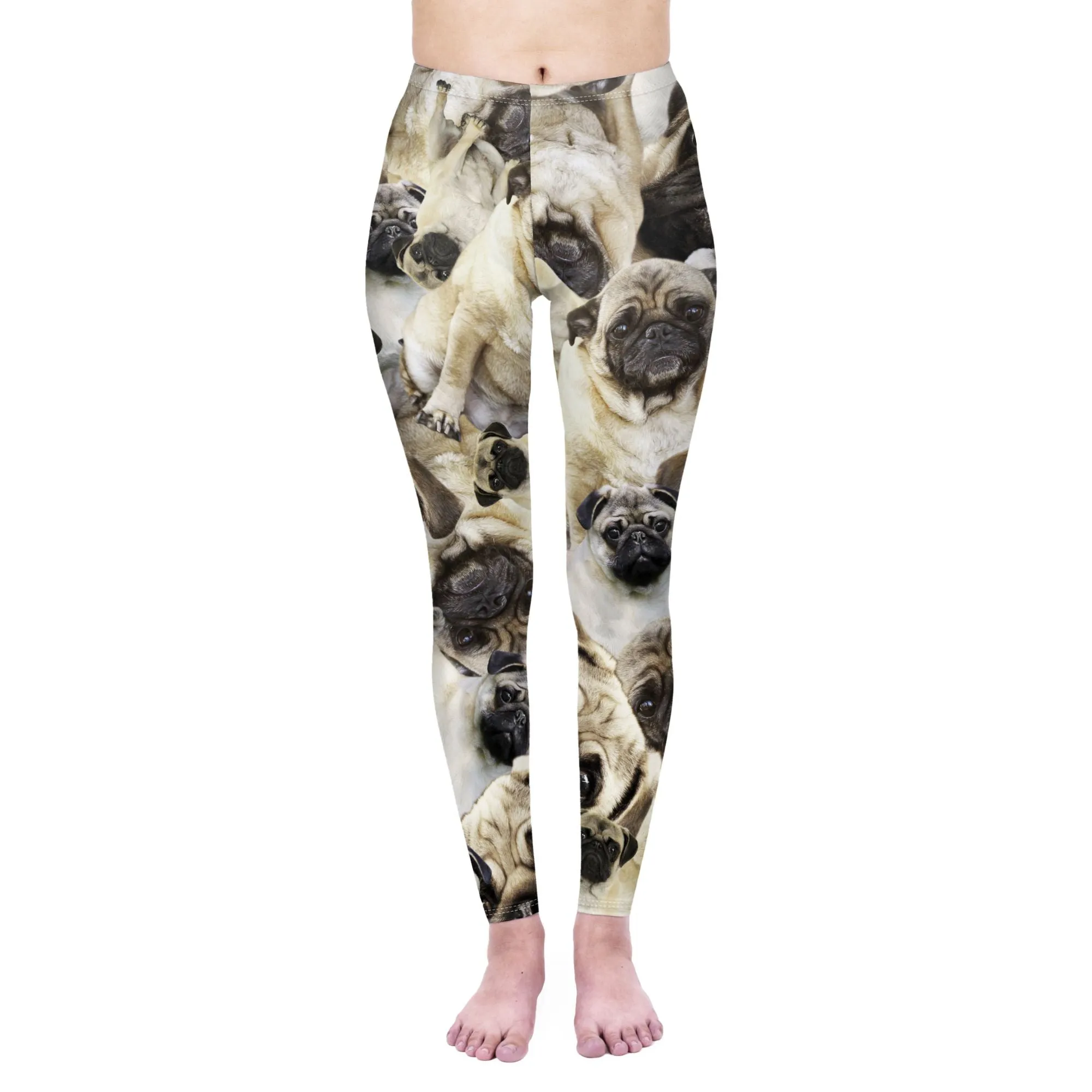 Regular Leggings (8-12 UK Size) - Pug Pile