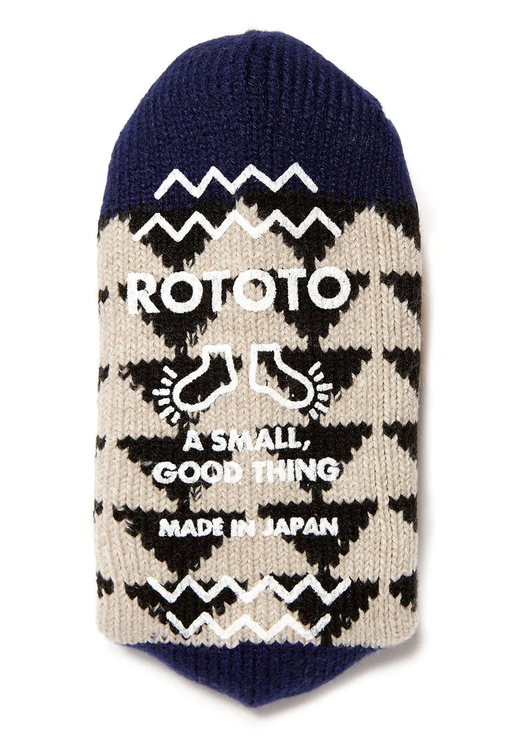 ROTOTO Comfy Room Sankaku Socks - Gold/Black/Navy