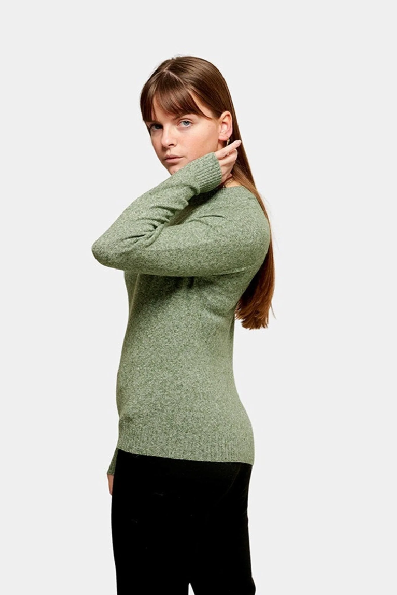 Soft Doffy Knit - Fit Green Melange