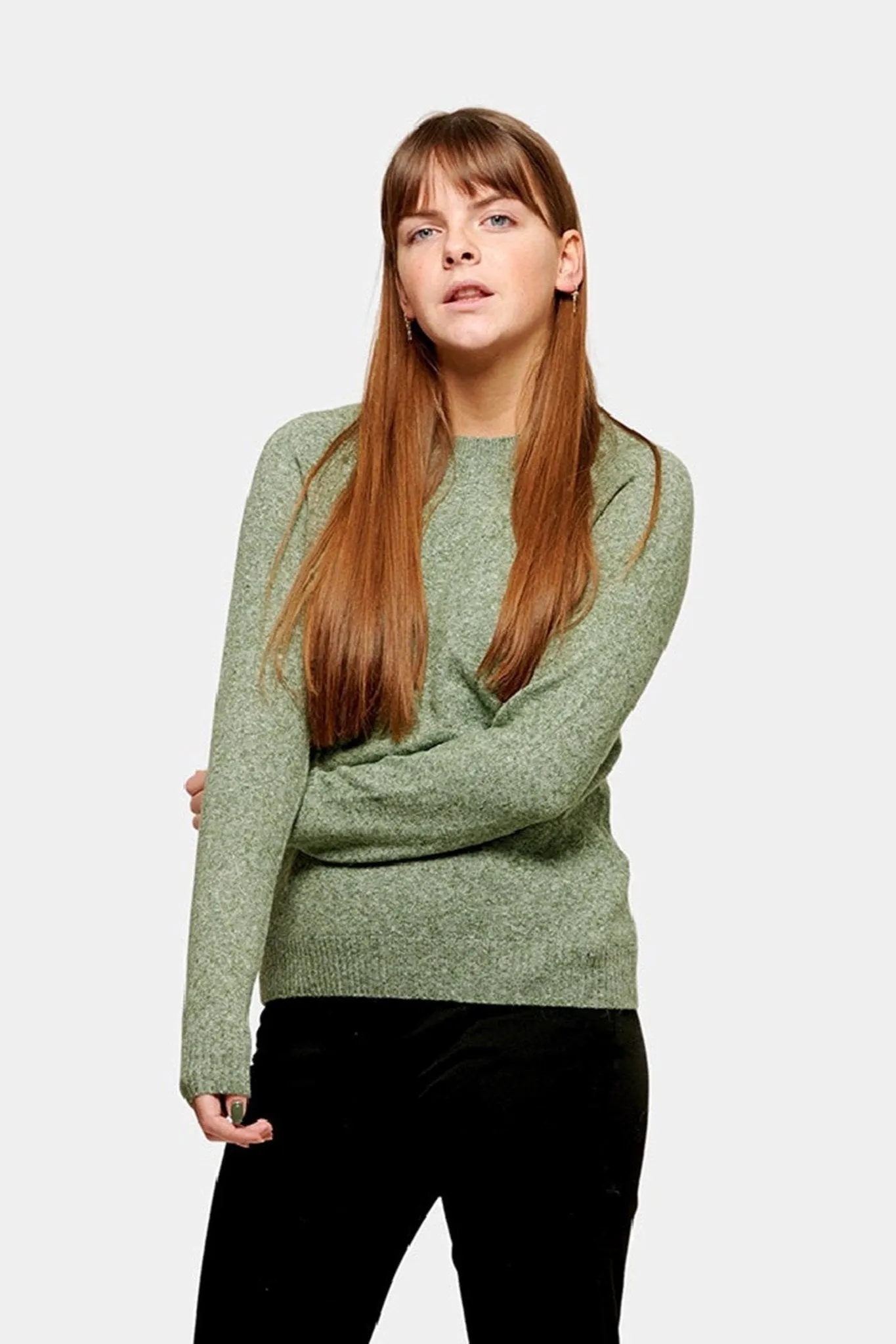 Soft Doffy Knit - Fit Green Melange