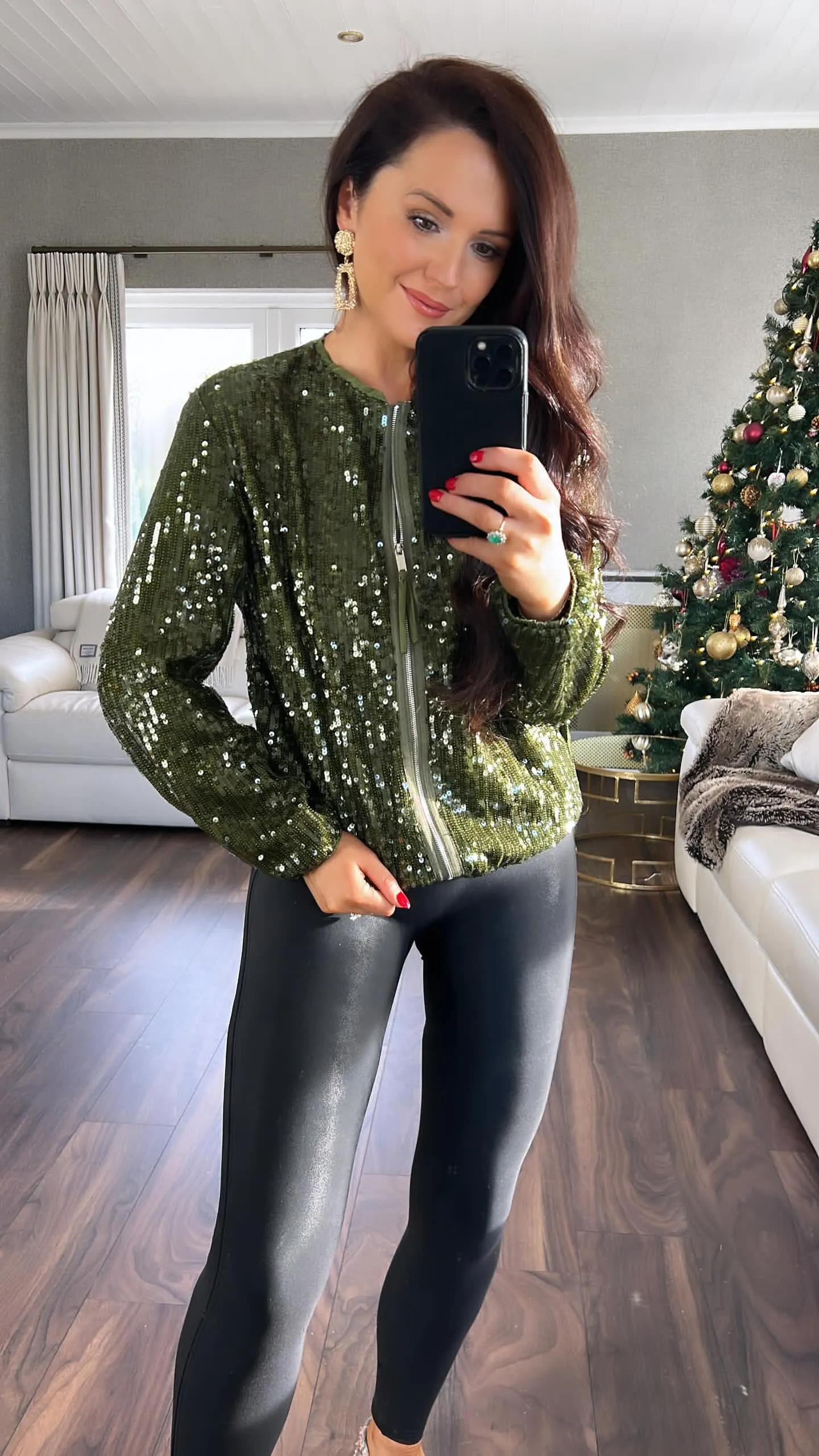 Sparkle bomber jacket