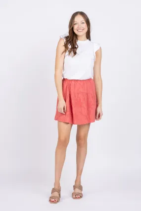 Splendid Jamie Skirt in Guava