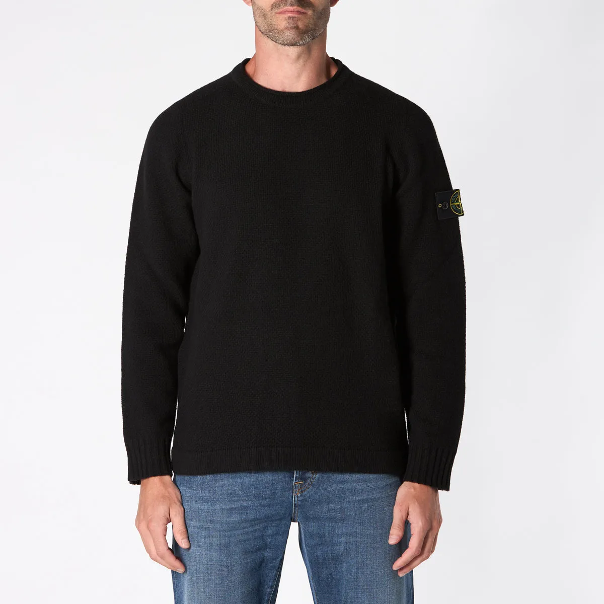 STONE ISLAND SWEATER 8115568A3 A0029 BLACK