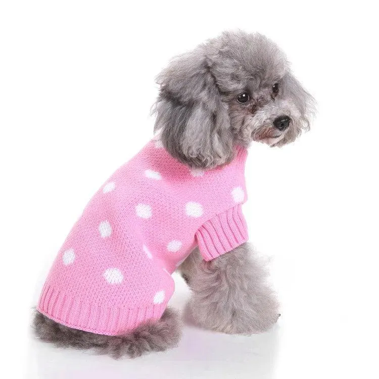 Striped Dog Sweater Cozy Pet Clothing