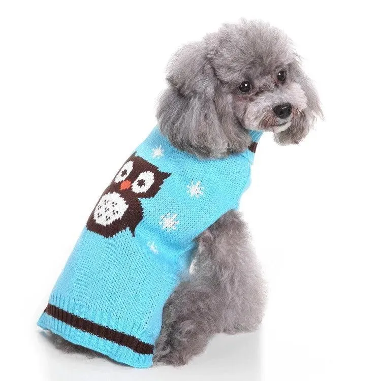 Striped Dog Sweater Cozy Pet Clothing