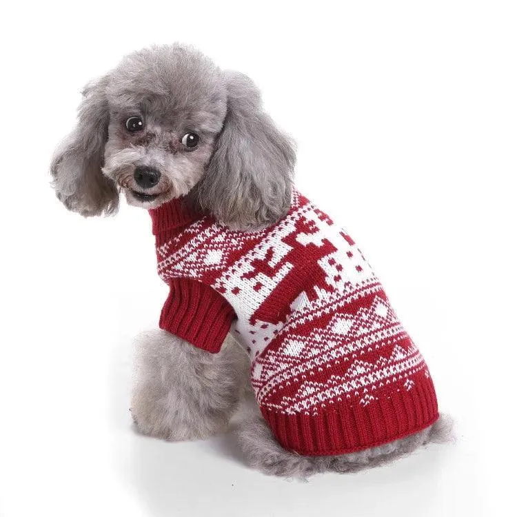 Striped Dog Sweater Cozy Pet Clothing