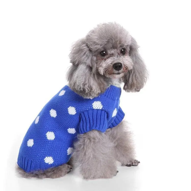 Striped Dog Sweater Cozy Pet Clothing