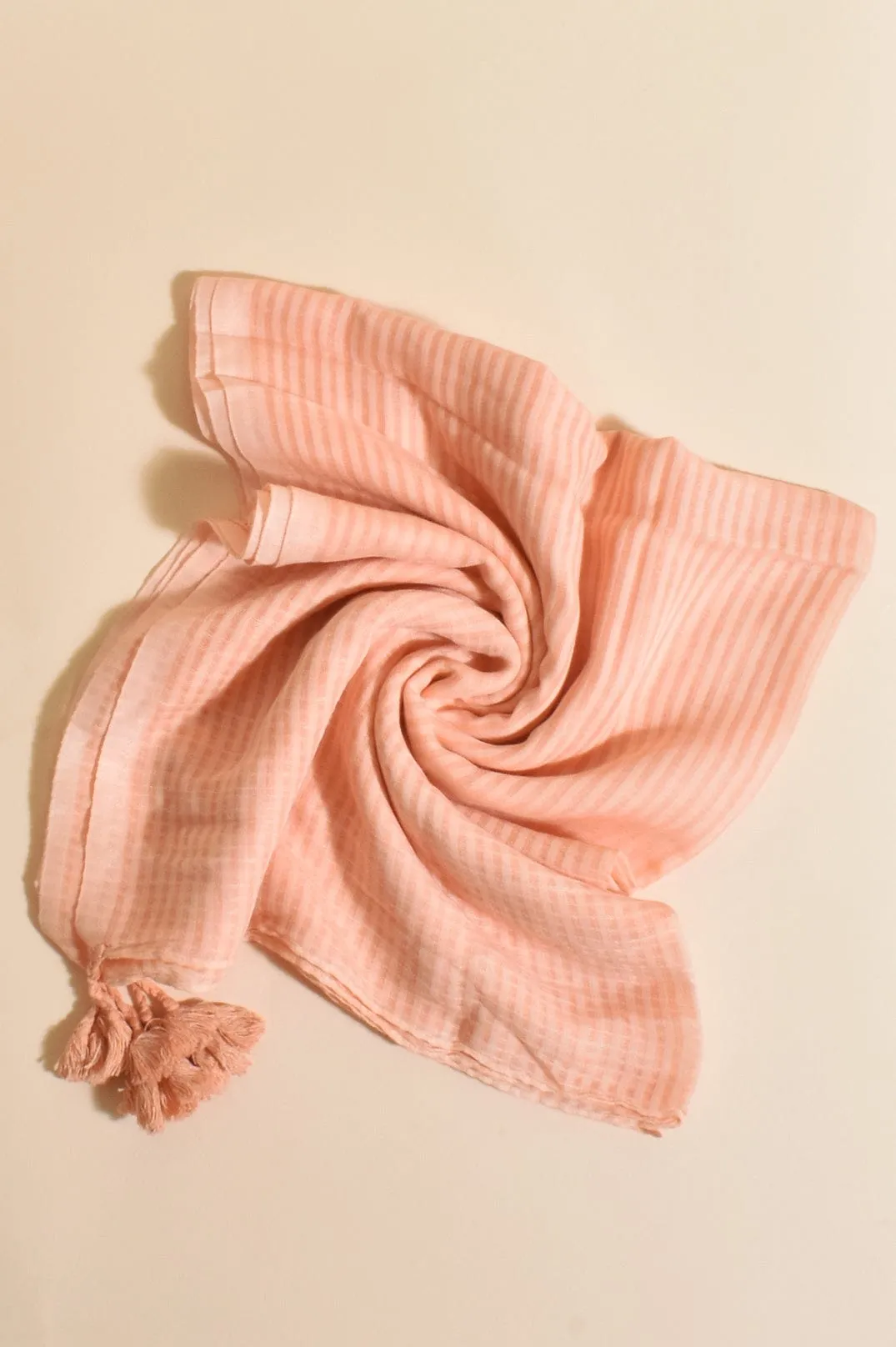 Super Light Weight Tassel Scarf