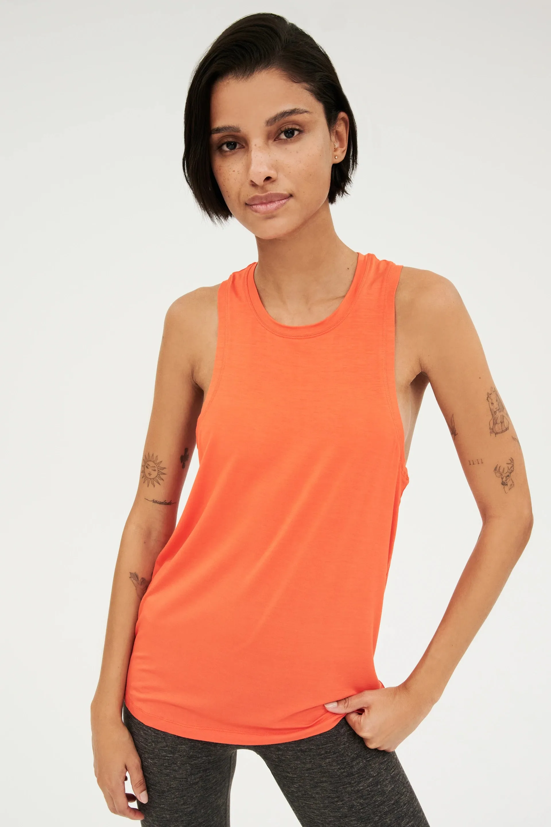 Toni Jersey Tank, Mandarin