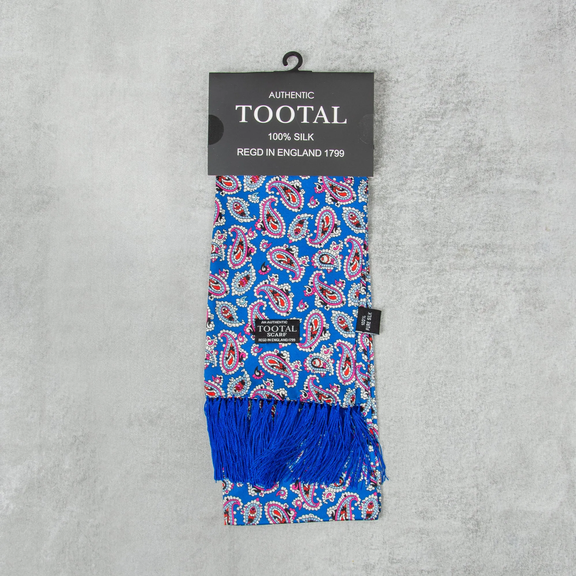 Tootal TV 4912 060 Silk Scarf - Cobalt