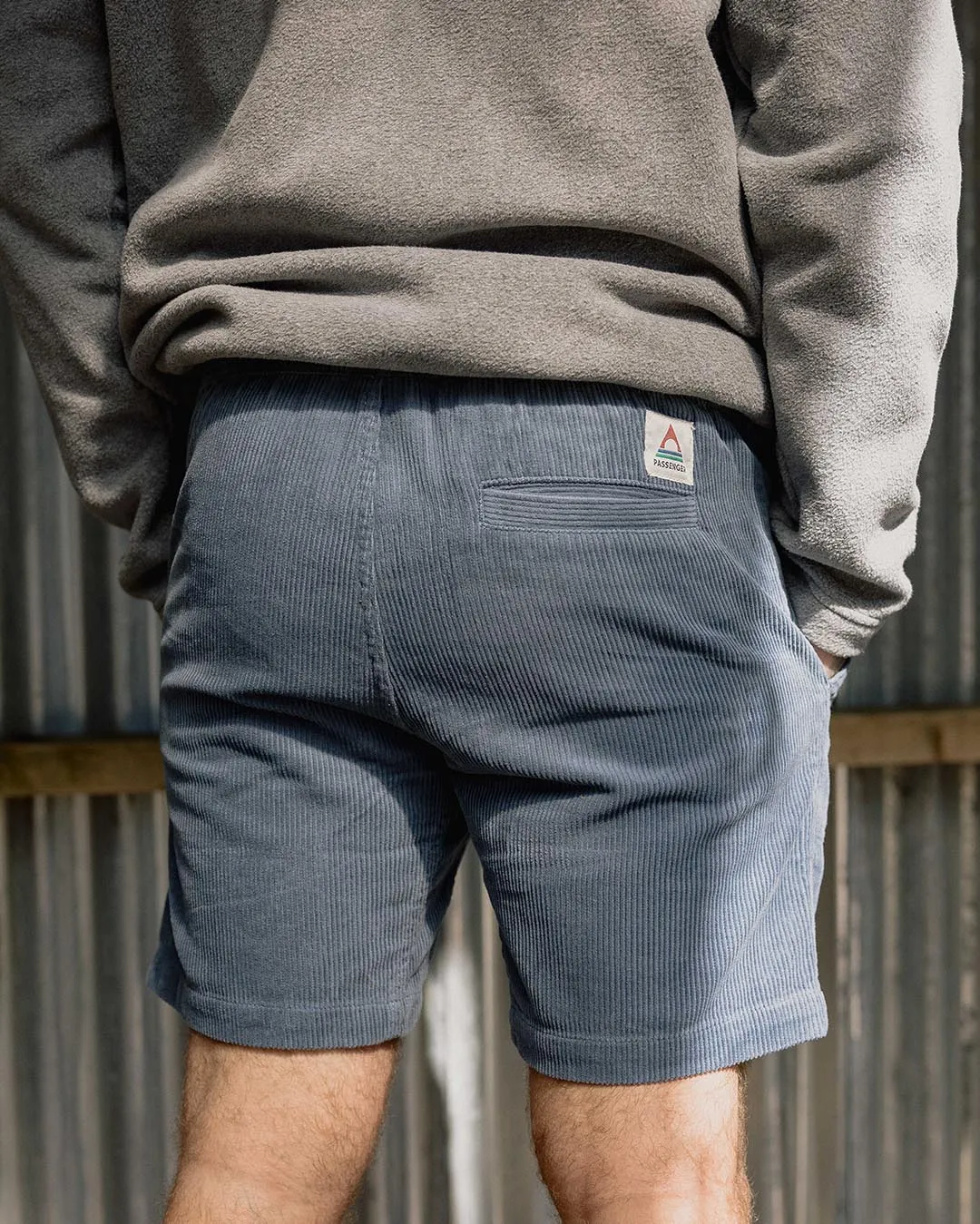 Topanga Cord Short - Stone Blue