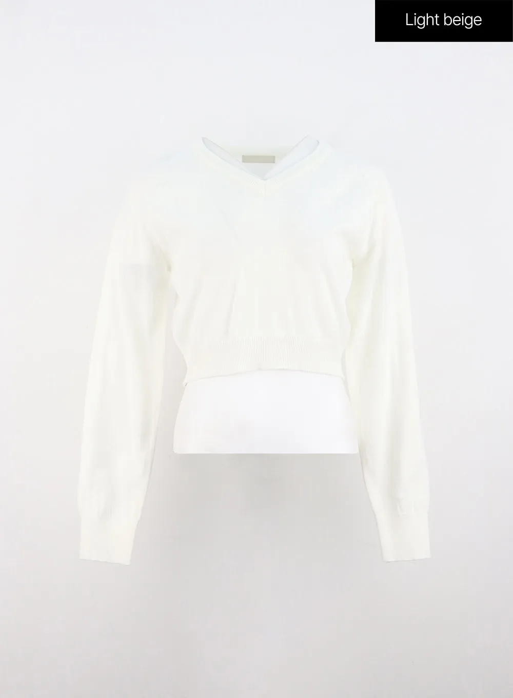 V-Neck Layered Pullover OO325