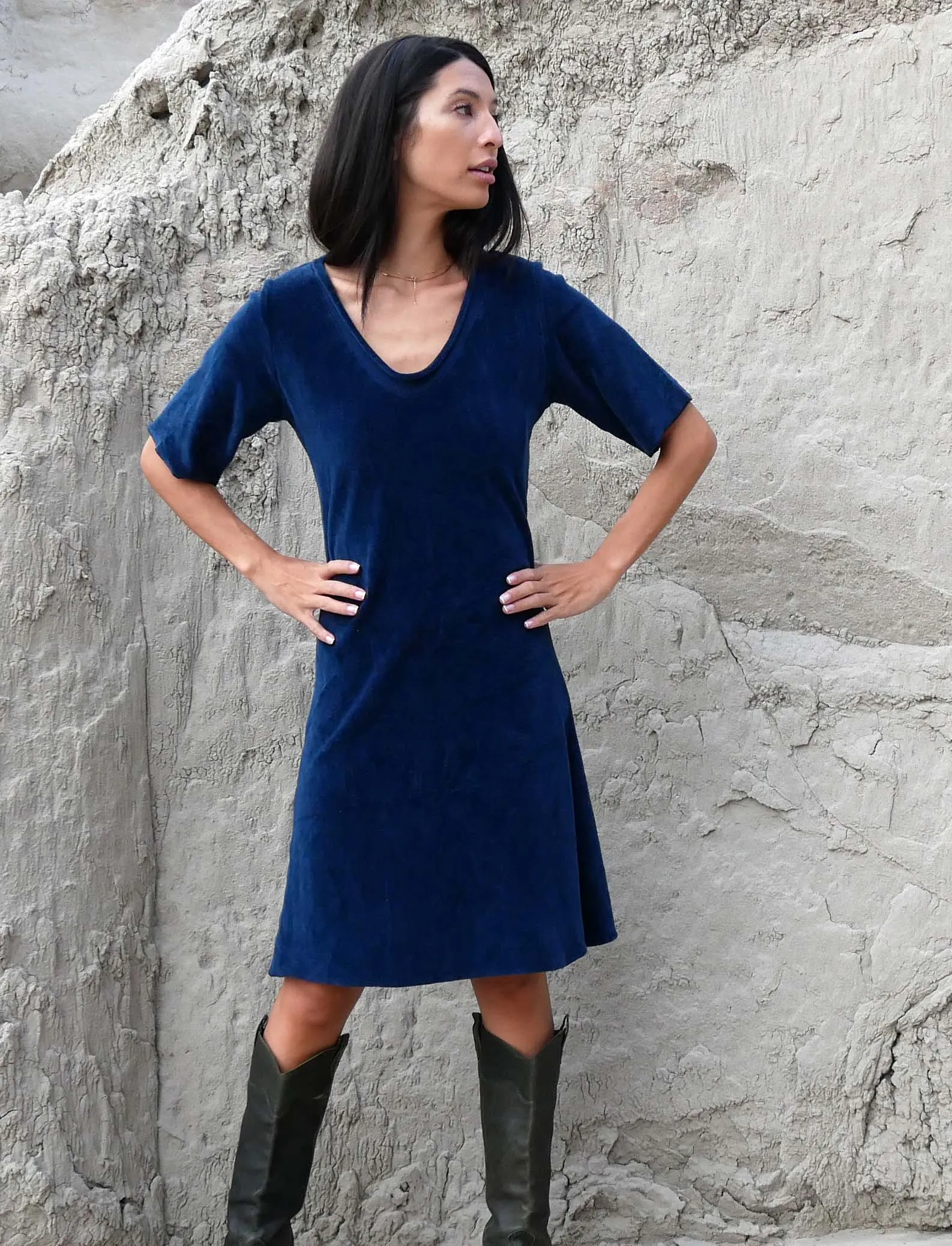 VELOUR Ritual Simplicity Short Dress