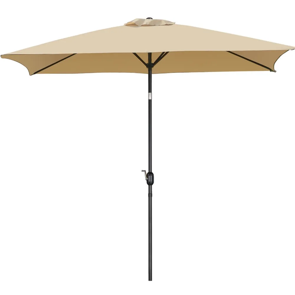 Yaheetech 6.5x10FT Rectangular Outdoor Patio Umbrella