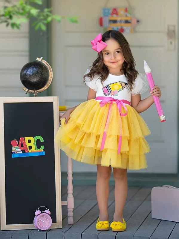 Yellow Homeroom Ballerina Layered Tutu Dress