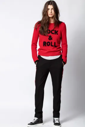 ZADIG & VOLTAIRE - Delly C Rock Sweater in Passion